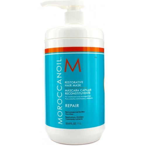 Masca Reparatoare Pentru Par Degradat - Restorative Hair Mask - Repair - Moroccanoil - 1000 Ml